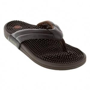 NEW KENKOH unisex genki acupressure thong sandals in brown